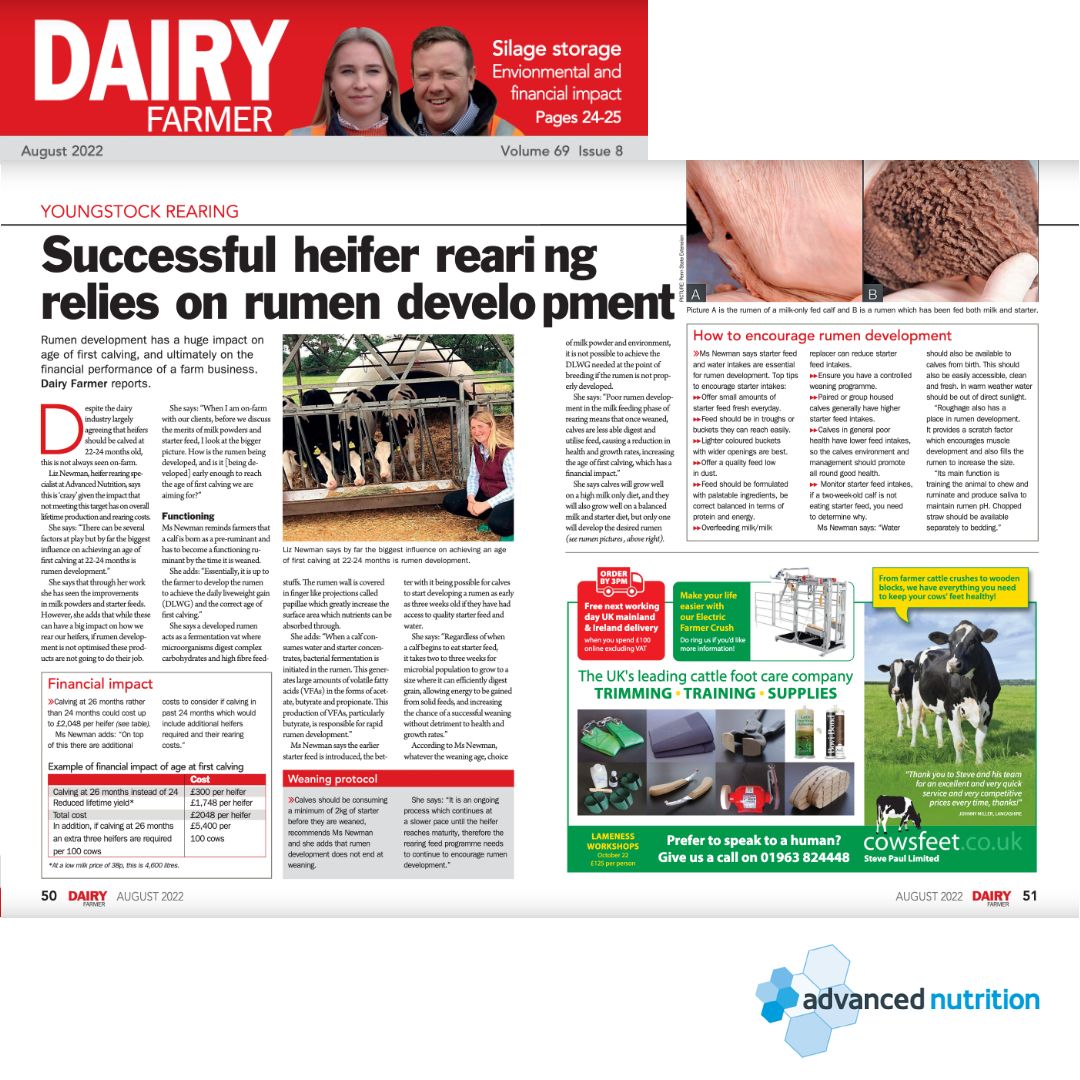 ARN_Home's tweet image. Our Heifer Rearing Specialist, Liz Newman talking about the importance of rumen development in heifer rearing. You can find out more about the financial impact in the full article here:
arn-ltd.com/newsroom/lates…

#rumendevelopment #setyourcowsupforlife #healthycows #happyfarmer