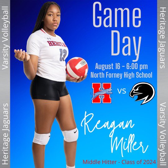 Reagan_M_Miller's tweet image. Game Day! Super excited to hit the floor with  @jaguarvball tonight! #EarnedNotgiven #MeetMeAtTheNet