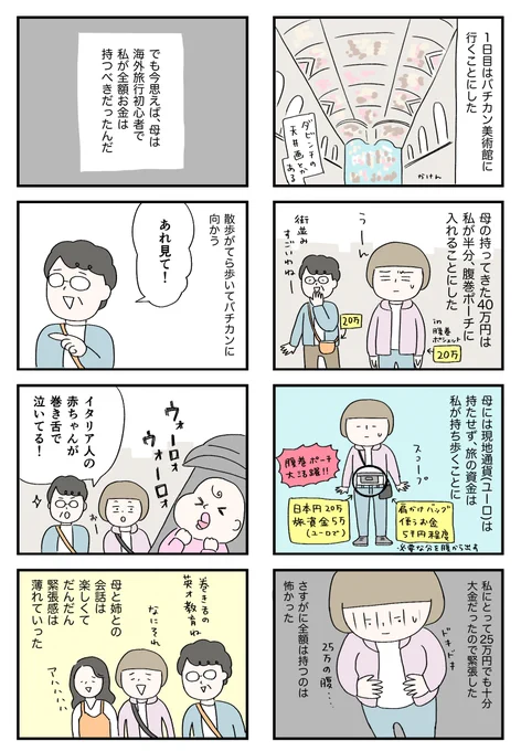 たった2日でイタリア旅行 5
(再掲)

#1日1ページ
#コルクラボマンガ専科 