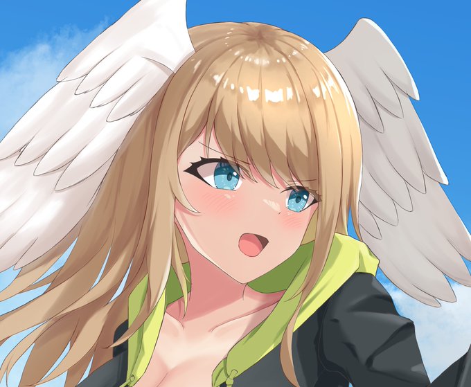 顔はいい感じに描けたユーニです。あとは背景だけ… 