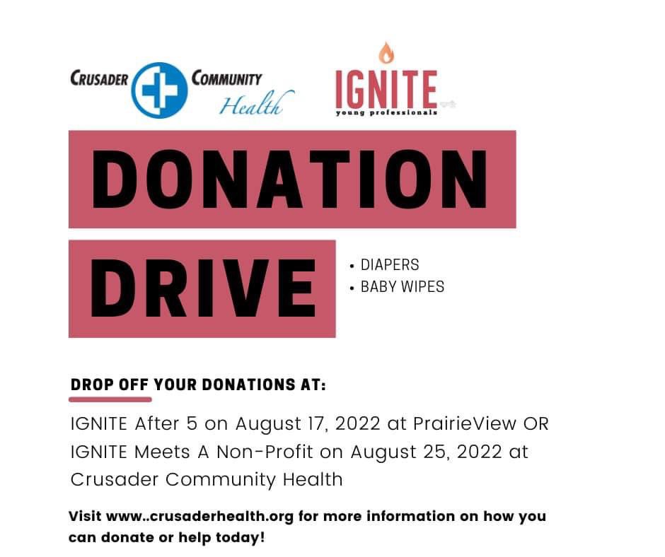 igniterockford's tweet photo. Don’t forget to join us tomorrow for our After 5 at PrairieView Golf Club! 

We will be collecting diaper and baby wipe donations for new moms at Crusader Community Health tomorrow and at our Meet A Non-Profit event happening on August 25th! 

We can’t wait to see everyone! https://t.co/rdr3rltUO3