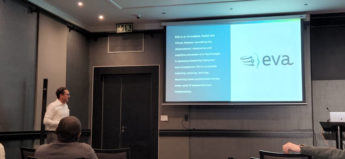 EvalexOMT's tweet photo. It's presentation time at the HR Tech Fest in Sandton. We were delighted with the presentations made by Pieter and Hendrik Bronkhorst, which unpacked our #Elea and #EVA offerings.
#HRtechfest https://t.co/m2zk2mIkml