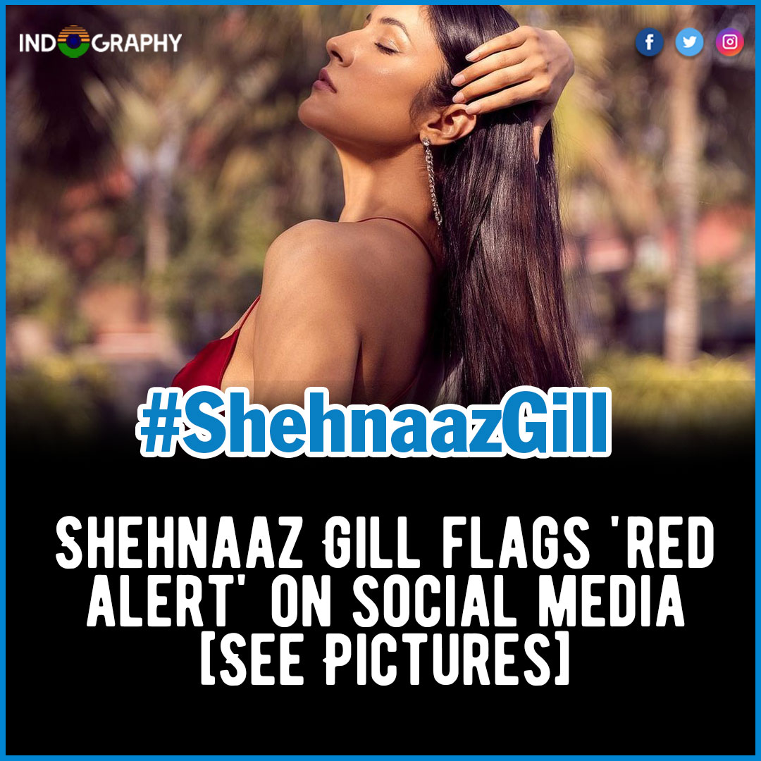 #ShehnaazGill, who will be soon seen in #KabhiEidKabhiDiwali, set the internet on fire with her latest photos in a red satin backless dress. Have a look.