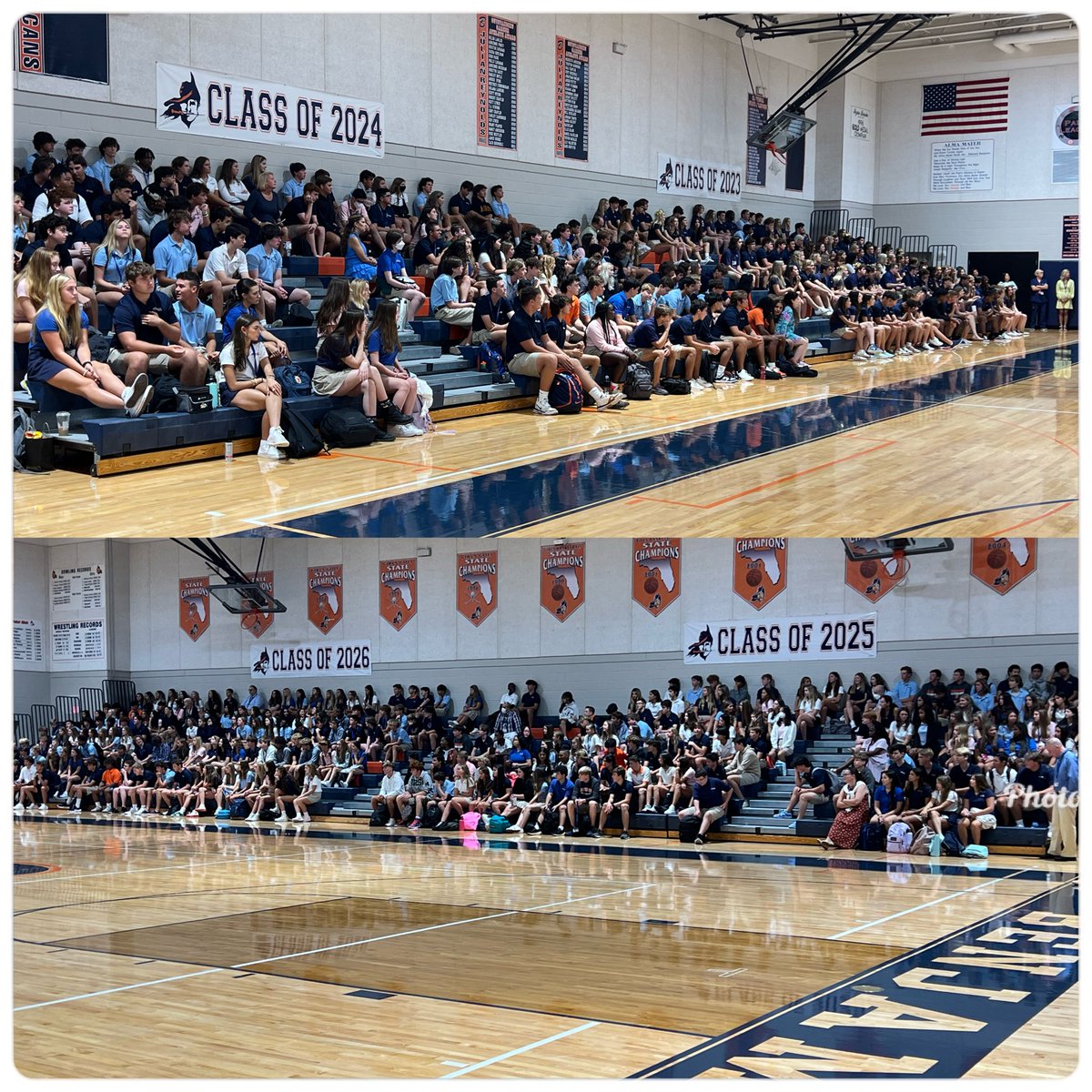 TBSAthletics1's tweet photo. 472 Strong here at the Upper School on Opening Day!  Let’s do this Buc Nation! https://t.co/8nx88BVbrR