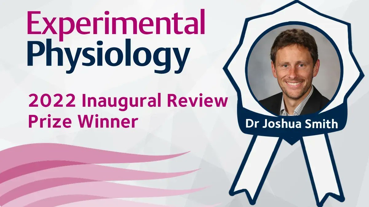Congratulations to <a href="/JR_Smith_PhD/">Joshua Smith, PhD</a>, who was recently voted as the winner of the 2022 <a href="/ExpPhysiol/">Experimental Physiology</a> Inaugural Review Prize. Joshua’s review article will be published later this year. Find out more about the prize here: buff.ly/2TwZCuN