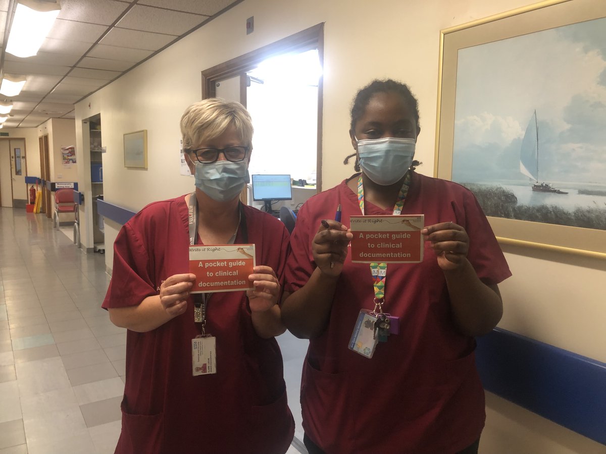 TGICFTSaferCare's tweet photo. Our teams across the trust continuing to improve their documentation by using their pocket guides to documentation for Spotlight On Record Keeping ✍️ Here we have radiology and outpatient department. Well done everyone 👏 #SpotlightOn #recordkeeping #writeitright #makeitlegible https://t.co/mxz5KV6xxC