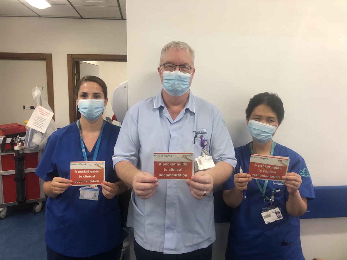 TGICFTSaferCare's tweet photo. Our teams across the trust continuing to improve their documentation by using their pocket guides to documentation for Spotlight On Record Keeping ✍️ Here we have radiology and outpatient department. Well done everyone 👏 #SpotlightOn #recordkeeping #writeitright #makeitlegible https://t.co/mxz5KV6xxC