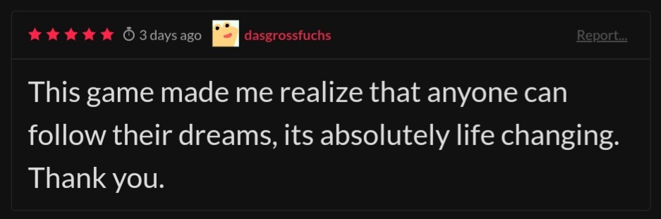 bakedbreado's tweet photo. Wtf literally the sweetest review ever????? ๐ฅบ #dogaycrime on @itchio
>>> https://t.co/51Z2UGGTSA <<<
#transrepjam #nonbinaryjam #transjoyjam #transgaljam #queerdev #LQBT #gamejam #indiedev #indiegamedev #gamedev https://t.co/ueEx1DUKnM
