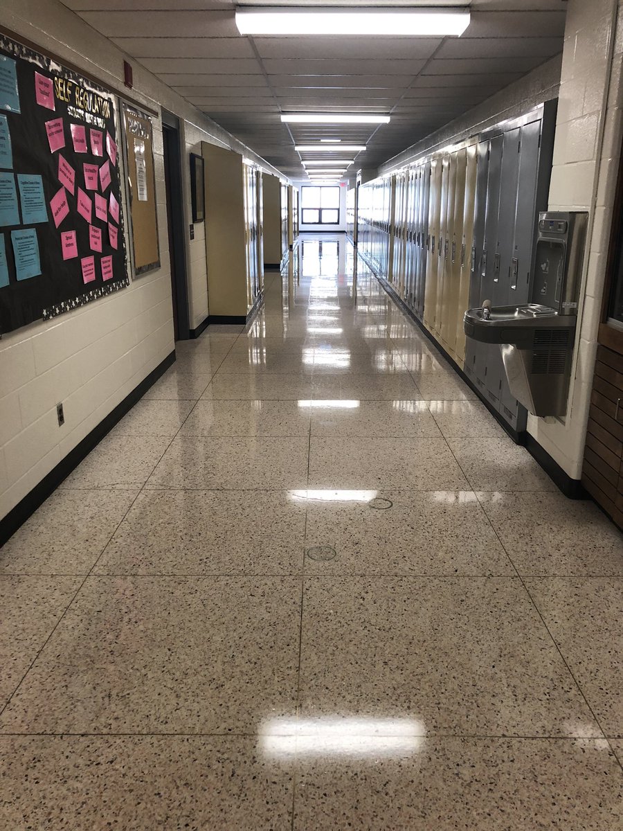FacilitiesPDSB's tweet photo. It’s the most wonderful time of the year! When floors shine and lockers sparkle! 

#summer #summercleanup #custodianlife #schoolcleanup https://t.co/XAV0HuOPf5