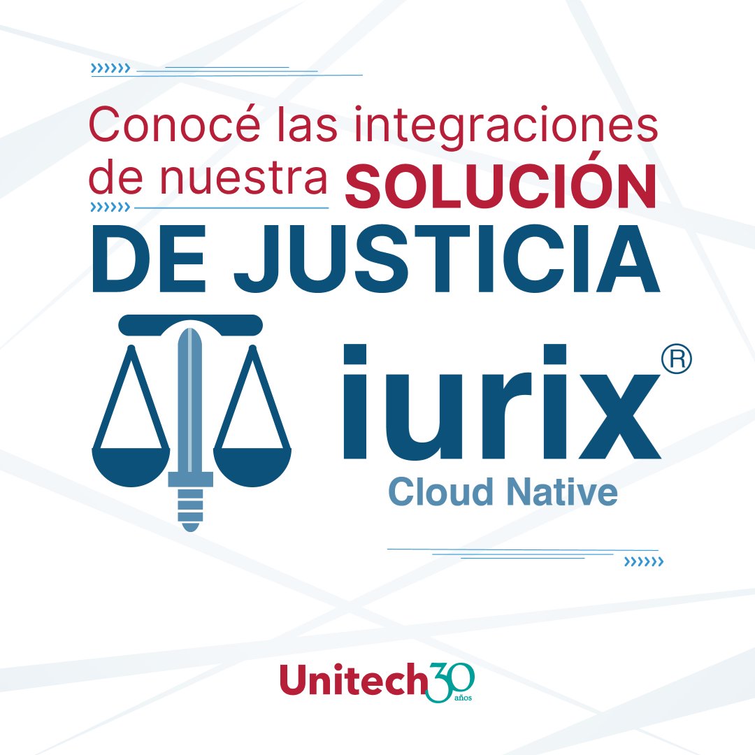 UnitechCorp's tweet photo. Iurix permite acelerar los procesos judiciales de forma integral ajustada al derecho.
Esta solución integra:
⚖ Base única por fuero
⚖ Estandarización de documentos
⚖ Mensajería
⚖ Expediente de calidad
⚖ Estadísticas
⚖ Firma digital
#Unitech #iurix #software #justicia https://t.co/3cZmcvXz9i