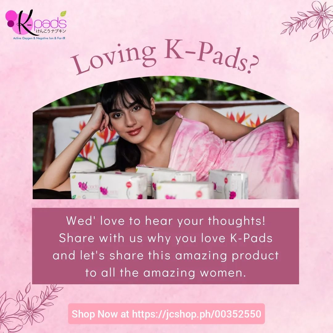 Philleaj05's tweet photo. Comment below why you love K-Pads! 👇
📣 Help us share the good news of switching to a premium sanitary pad that takes care of your health! 📣 Convince a sister, tag a friend, and spread the amazing benefits of K-Pads! 👯♀️👭🧏♀️
Get yours at https://t.co/ynk5GkSuSn
#Kpads #JC https://t.co/kTjDj3SNdQ
