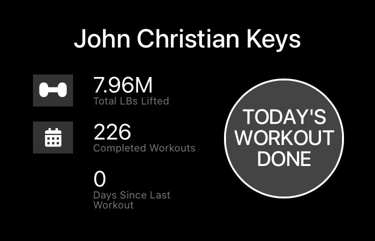 J_C_Keys's tweet photo. #AllDisciplinesAreLinked #StrengthTraining #StrongIn8 #W5D2 Pre Cardiac Event Strength finally returning. https://t.co/Eioqp610jJ