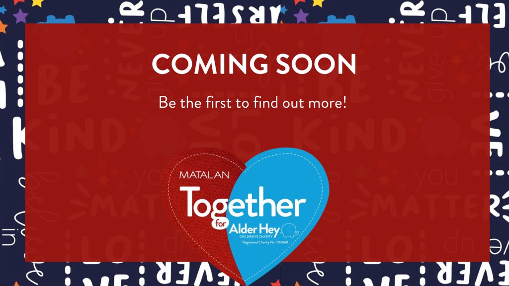 AlderHeyCharity's tweet photo. It’s not long until we launch this years Matalan campaign and we’re so excited! 😁 to keep in the loop subscribe to our mailing list here https://t.co/dPdj0QzsWg https://t.co/VT3lMIxfge