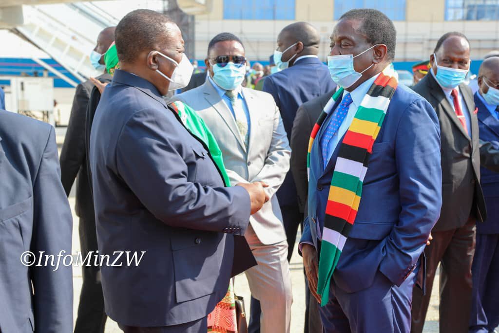 nickmangwana's tweet photo. HE President @edmnangagwa has left for Kinshasa, to attend the 
42nd Ordinary Summit of SADC Heads of State and Govt. https://t.co/IhP1WZU4u9