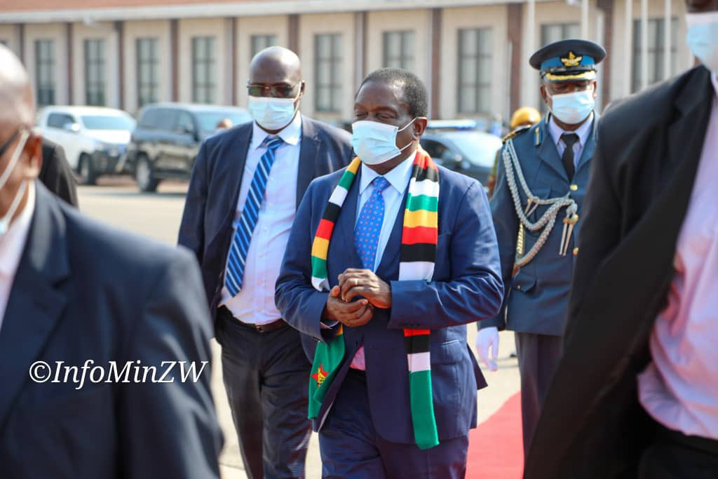 nickmangwana's tweet photo. HE President @edmnangagwa has left for Kinshasa, to attend the 
42nd Ordinary Summit of SADC Heads of State and Govt. https://t.co/IhP1WZU4u9