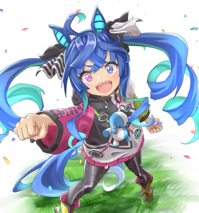久しぶりにウマ娘描いてみたツインターボちゃん実装はよ!#ウマ娘 #ツインターボ 