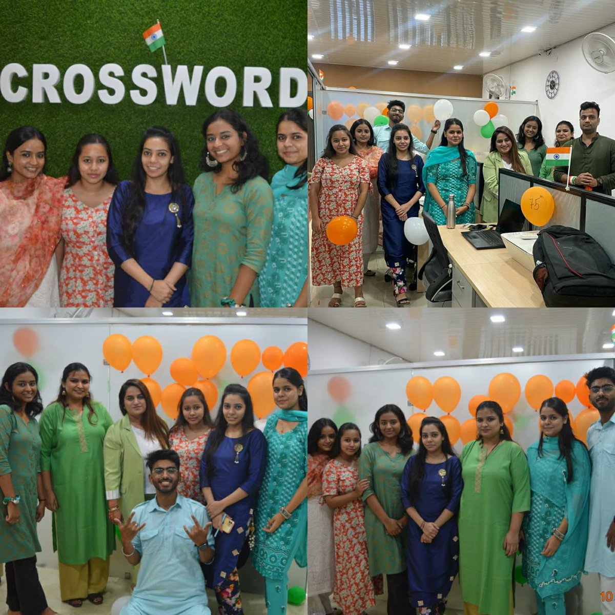 It feels like a family when we celebrate every festival with our team. #teamcrossword 
.
.
.
.
.
#team #independencedaycelebration #teamlove #independenceday #crossword #crosswordpr #teamcelebration #celebration #love #countrylove #teamwork #crosswordteam