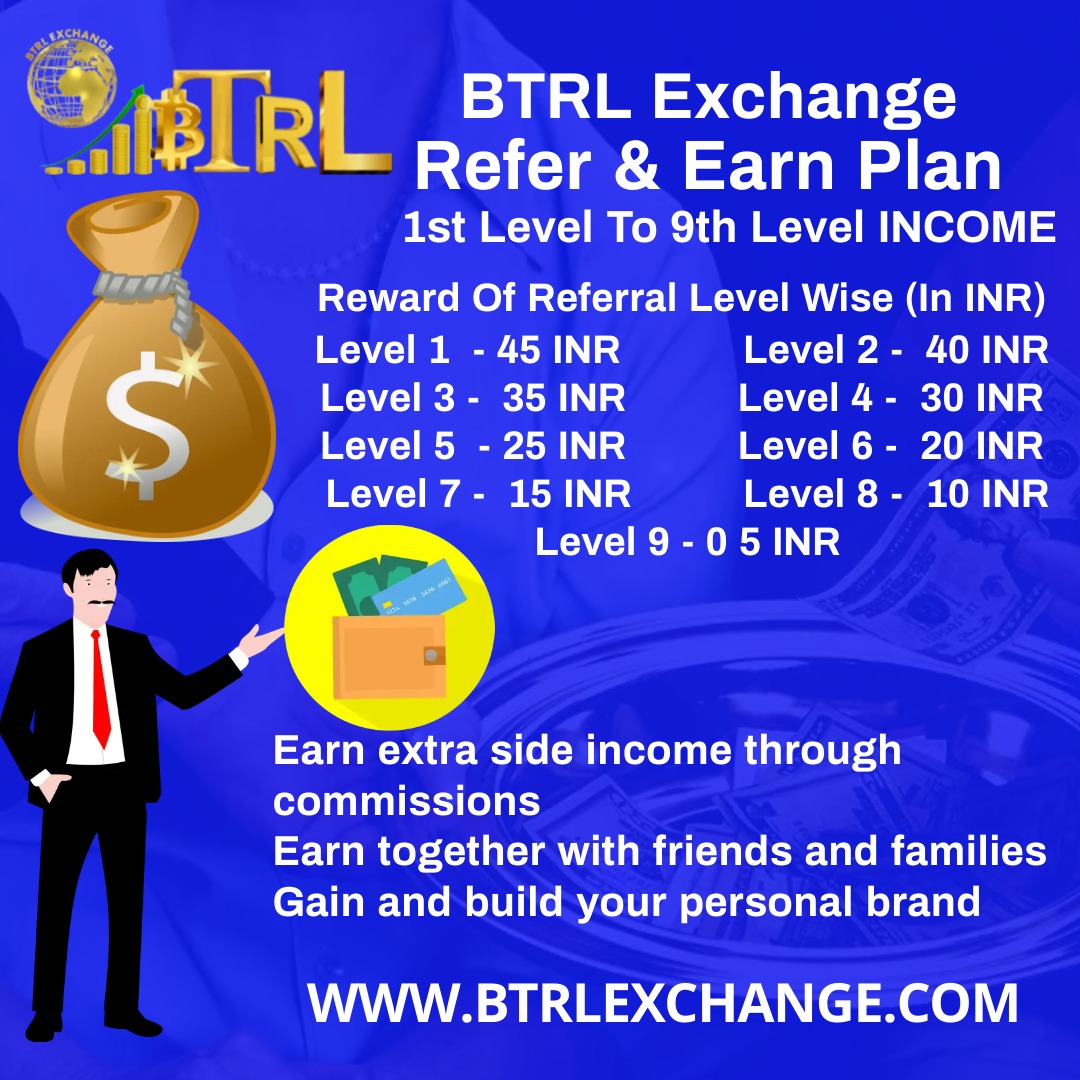 bitcoin_regular's tweet photo. Join BTRL Exchange Refer And Earn Plan, REFER YOUR FRIENDS AND EARN Daily Extra MONEY.🤑 🥳Retweet this post &amp; enjoy trading, Keep connecting with BTRL exchange💐
#Btrl #Btc #Bitcoin #LTC #Ethereum #Btrlexchange #CoinMarketCap https://t.co/Gk0ettM9q3