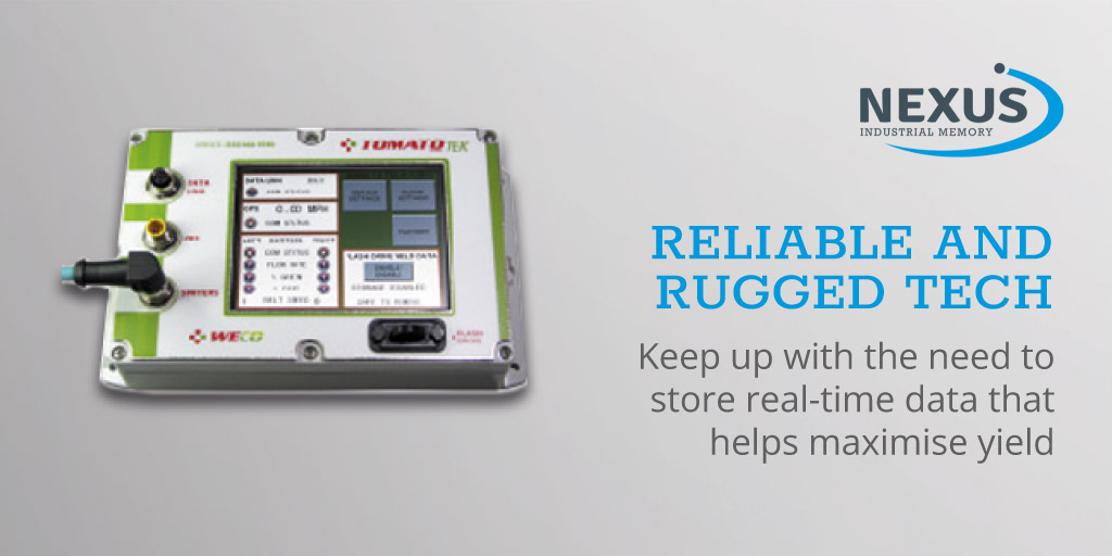 Nexus_Memory's tweet image. Today’s farmers need reliable, rugged tech to store real-time data that helps maximise yield. WECO, global producer of fruit &amp;amp; vegetable sorters, found #Datakey is the most reliable data storage solution to use in #harshenvironments: bit.ly/3nnKRcU