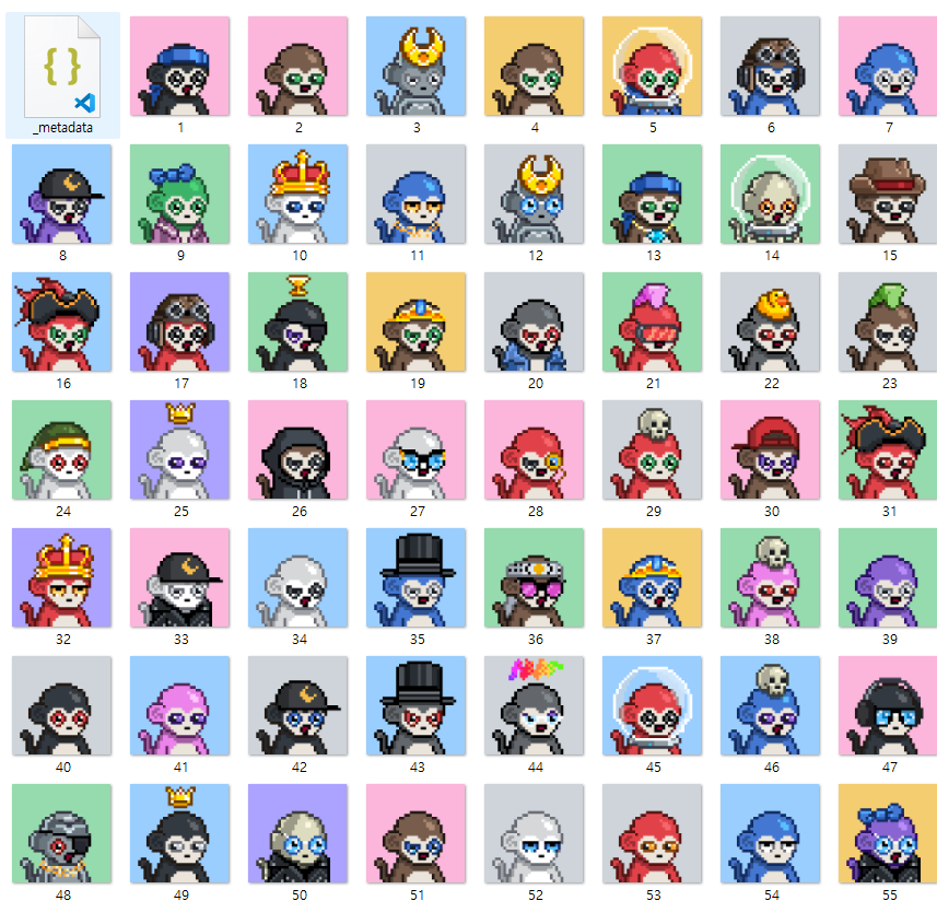Moonapes7777's tweet photo. This is a collection made with reference to Moonbirds. Not stolen art😃 https://t.co/Tst7iNnrq8