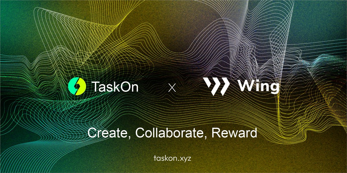 taskonxyz's tweet image. #TaskOn has entered into a strategic partnership with @Wing_Finance, a credit-based, cross-chain #DeFi platform, and currently launched its innovative #NFTPool.🥂

Surprise ready for Wing #DAO community members at taskon.xyz/explore! 🥳

#NFT #Giveaways #Campaign #Airdrop