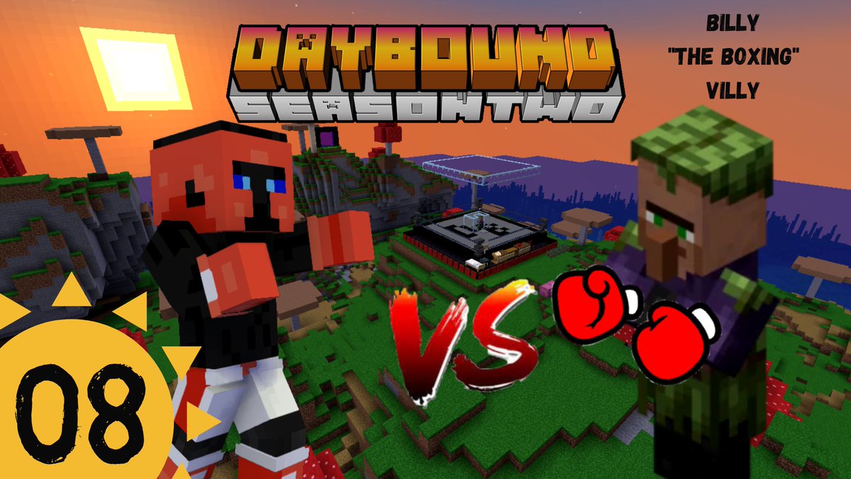 HoodieH00DLUM's tweet photo. 🥊You are ready for the fight of the century!🥊

The champion, Billy "The Boxing" Villy!👑
The challenger, Hoodie "EnderBro" Hoodlum!💪
Let get ready to rumble in this Daybound Episode!!!😤
Be sure to check it out!!
#Minecraft #YouTube 
👇👇👇
Video link: https://t.co/UMKSmm2Vwm https://t.co/im6sXs9rUf