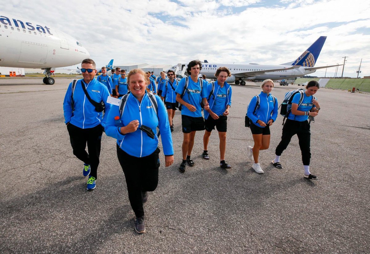 NovaScotiaGolf's tweet photo. A couple snap shots of the team getting on and off the plane! 

Stay tuned for more updates as the team is completing their second practice round today! 

#gons https://t.co/Rj2u0afv1y