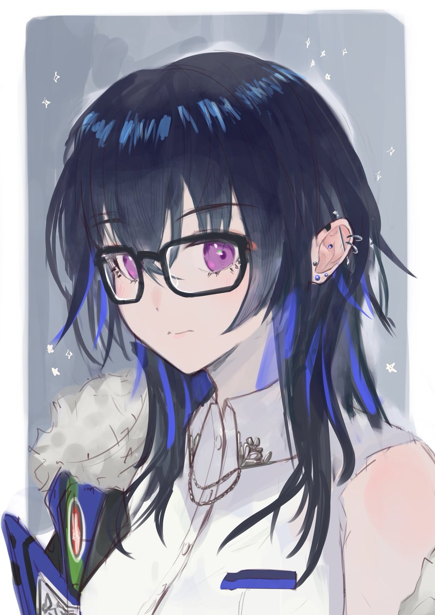 「メガネ 」|ツグヒロのイラスト