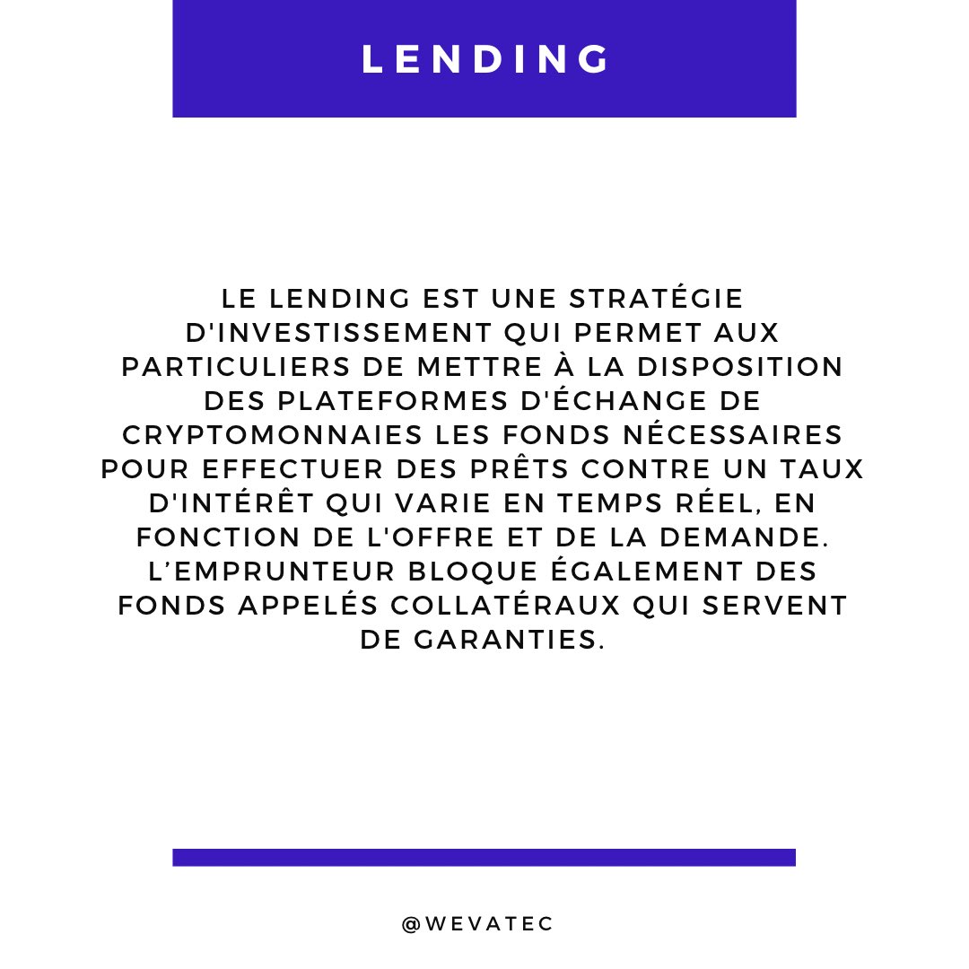 wevatec's tweet photo. Avec des taux d’intérêts pouvant aller jusqu’à 30%, ces quatre stratégies d’investissement passif sont les plus appréciées du marché crypto. 

#LearnWithWevatec  #Wevatec_R8 #DeFi https://t.co/yL3CVNcshF
