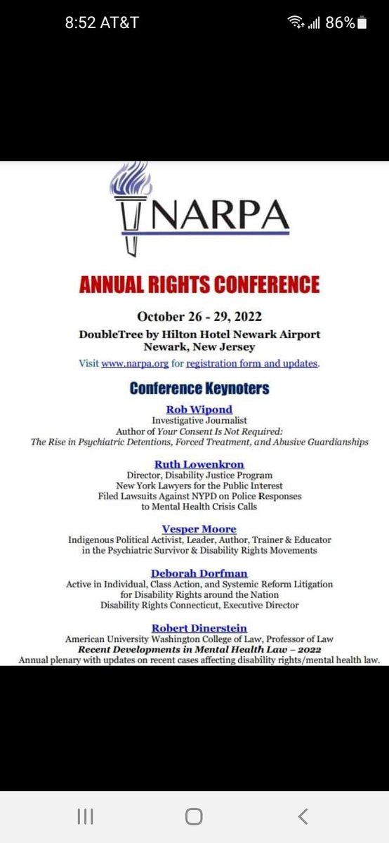 kyblueblood's tweet photo. NARPA 2022
Newark, NJ, October 26 - 29
We will be posting a list of some of the excellent keynote presentations and workshops here within the week. Additional information, registration form, and hotel details are here: https://t.co/UPfRqm73EF https://t.co/WrXB2mfHne