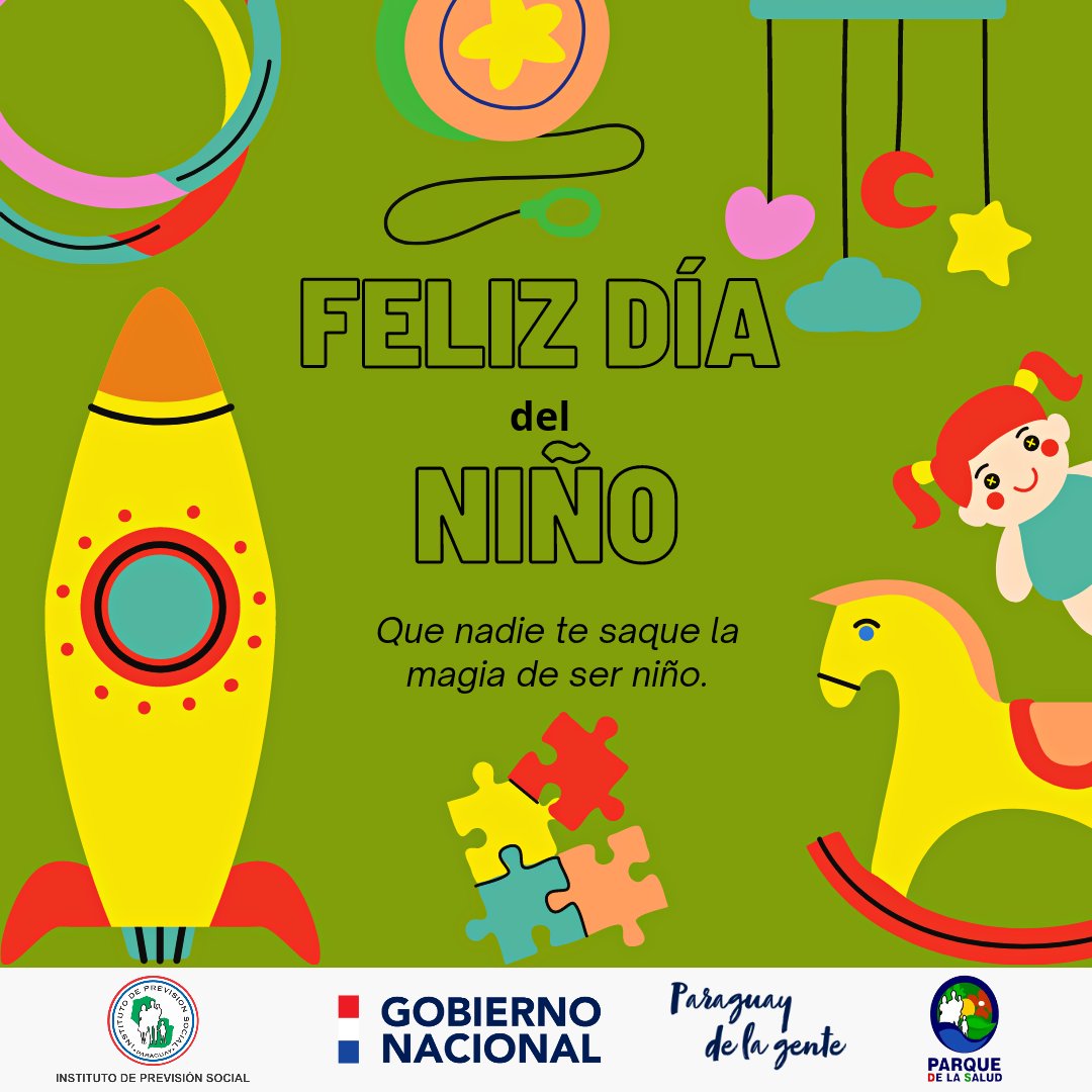 parquesaludpy's tweet photo. 🥳 ¡Feliz día a los más pequeños de la casa! Que nos llenan de amor y alegría.

#diadelniño #parquedelasalud #paraguay 🌳 https://t.co/esMkxaOmAO