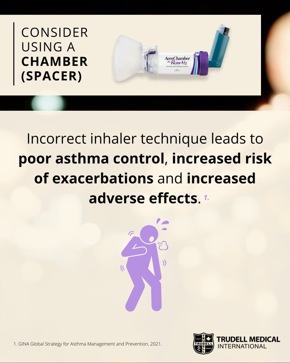 TrudellMed's tweet photo. #InhalerTipTuesday
Chambers are designed to improve medication delivery, reduce side effects, and help patients overcome difficulties in taking their medication.
#InhalerTips #Chamber #Spacer #Inhaler https://t.co/4PggK5ZZHf