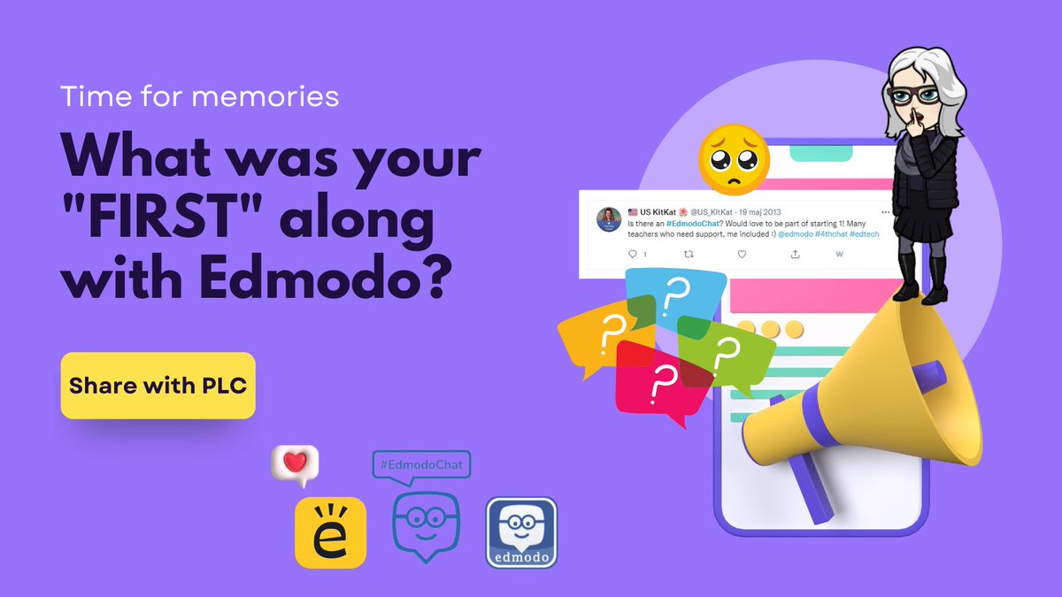 joawaszka's tweet photo. Something is ending...
Share your memories with PLC. What did you learn for the first time with @edmodo?

My FIRST: badges, gamification, special TLC platform  with challenge-tasks, #EdmodoChat, #flippedlesson, individualization work Ss w/groups, ECT training, #appsmashing FUN❤️ https://t.co/jhlWOKoZys
