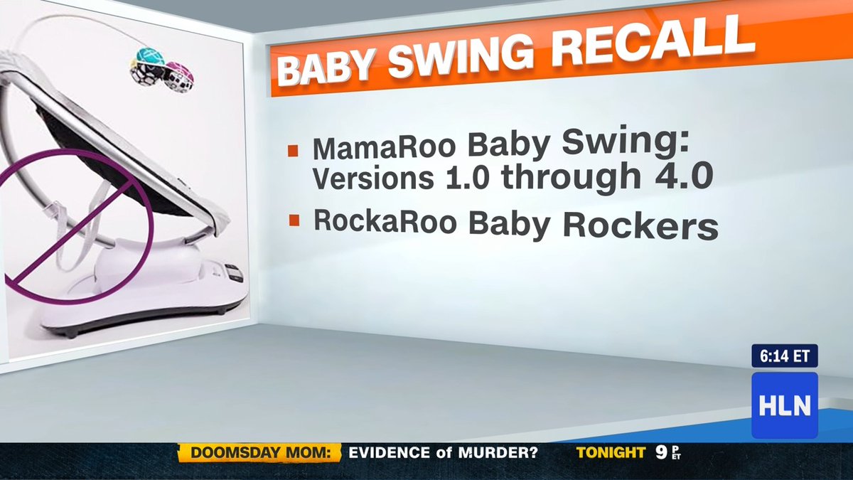 MorningExp's tweet photo. #RECALL ALERT!
More than 2 million units of the popular #4moms baby swing and rocker are being recalled.
The company says the restraints on its #MamaRoo #BabySwing and the #RockaRoo #BabyRocker can cause asphyxiation and other injuries to infants.
https://t.co/WdZRvHq7rL https://t.co/rceHSGsNlJ