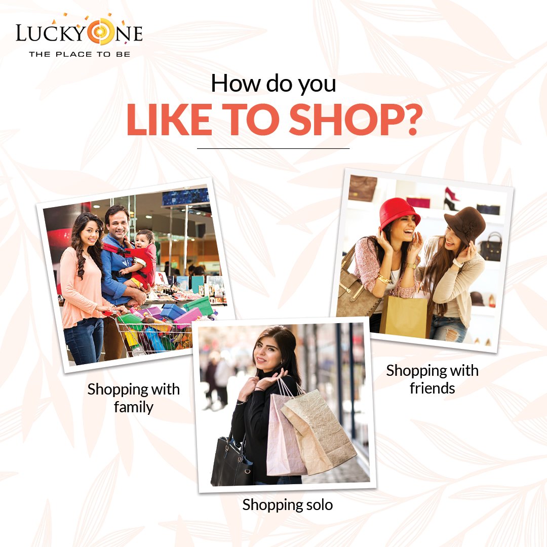 Luckyonepk's tweet photo. Whose company do you prefer while shopping?
Let us know in the comments below!
#LuckyOneMall #ThePlaceToBe #HappyShopping #ShoppingIsFun https://t.co/8E0WI0FPyu