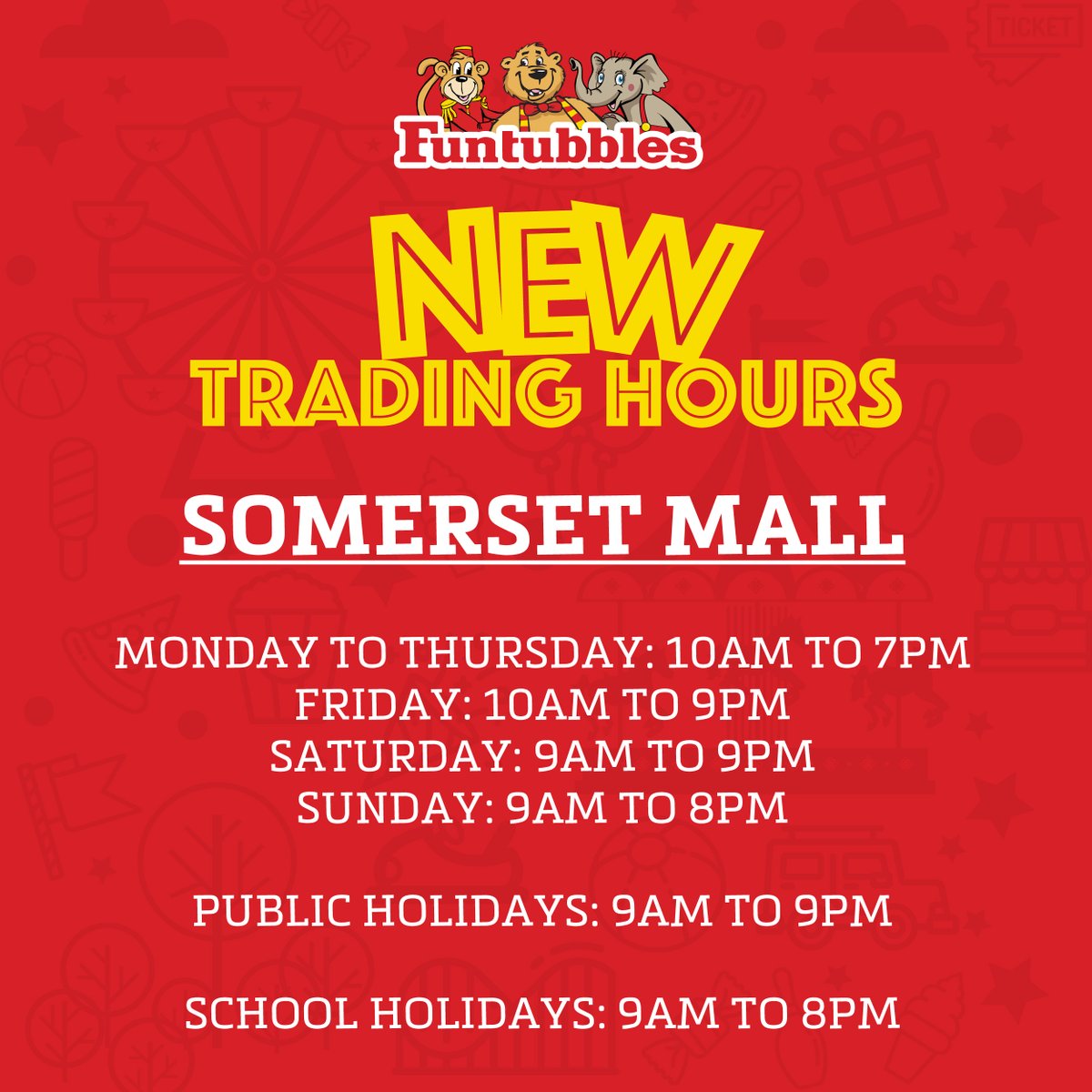 funtubbles's tweet photo. Here are our new Trading Times.  See you at Funtubbles!
#funtubbles #tradingtimes https://t.co/gcULpPGQfD