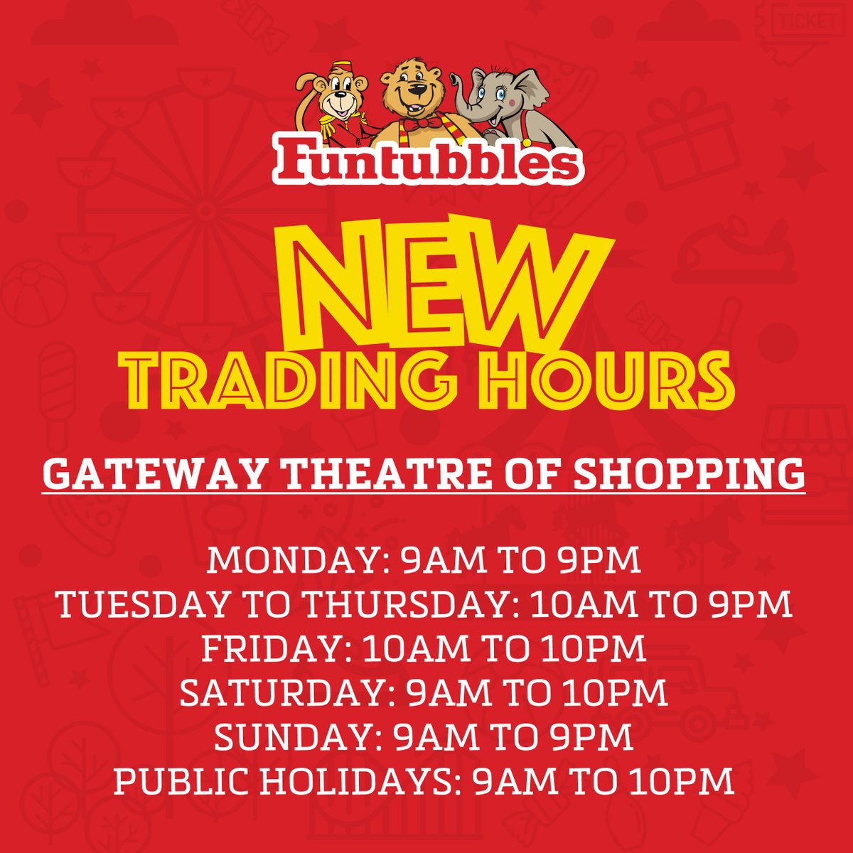 funtubbles's tweet photo. Here are our new Trading Times.  See you at Funtubbles!
#funtubbles #tradingtimes https://t.co/gcULpPGQfD