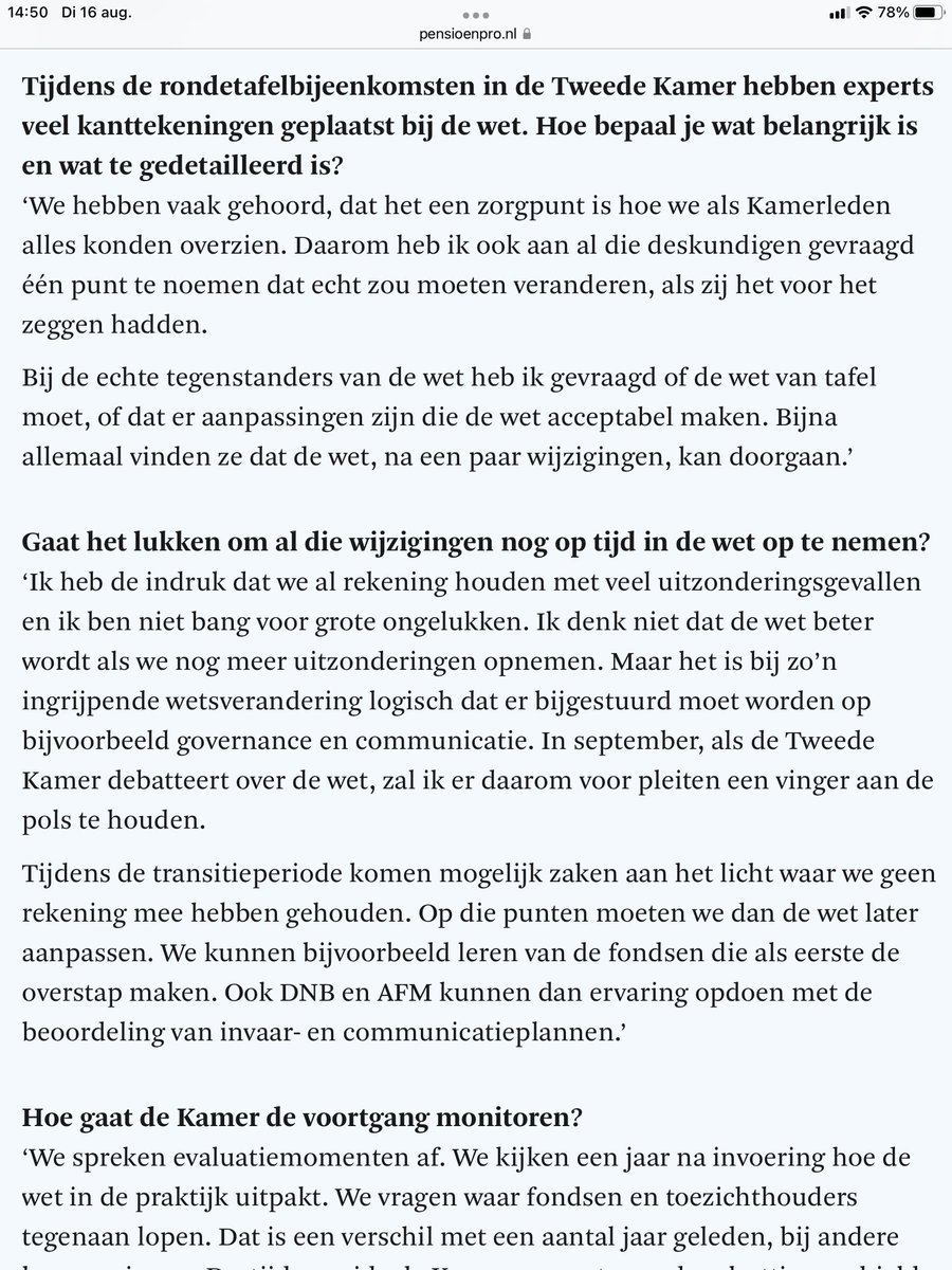 MvRooijen's tweet photo. Interview ⁦@Marijke_vB⁩ Kamerlid @D66. Marijke vermijdt woord 
rekenrente als de pest. Zou geen van de deskundigen #Rekenrenteaanpassing genoemd hebben? Dat is of niet waar of zij spreekt alleen #Netspar en andere #PensioenKAFKAers: ⁦@DNB_NL⁩ ⁦@Pensioensector!⁩ https://t.co/pAm8zeI1QW