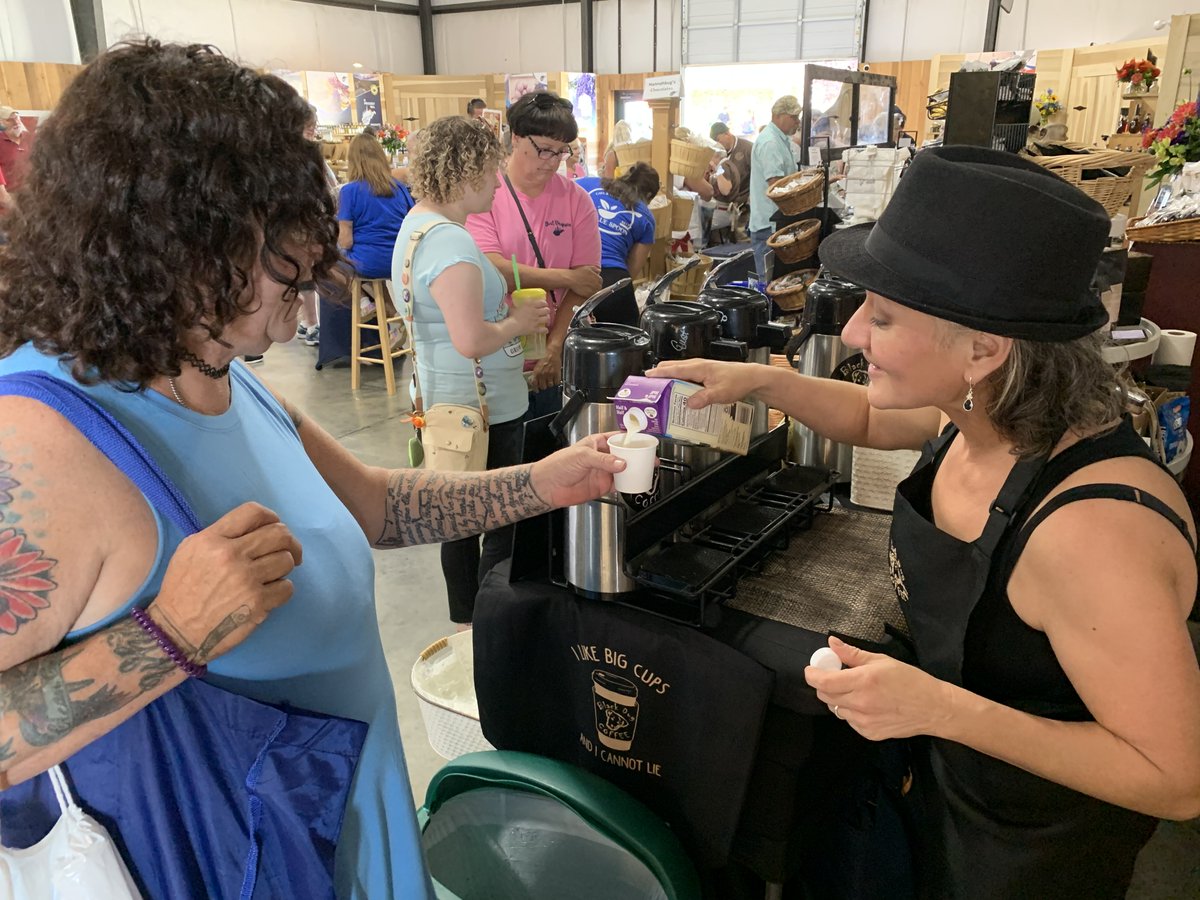 WVDeptofAg's tweet photo. Come 🌧 or 🌞 the #WVCountryStore is the place to spend some time @SFWV. Meet our vendors, sample their products and take home some #WVgrown goodies. You’ll find us in the Gus Douglass Annex. https://t.co/epAuOHVxug