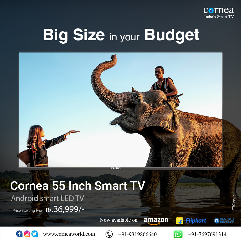 CORNEA81358973's tweet image. Big Size in your Budget
Price starting from Rs. 36,999/- only.
Buy Now
amzn.to/3zW8grX 
bit.ly/3bUQEor 
#cornealedtv #tv #smart #smarttv
#budget #leds #ledscreen