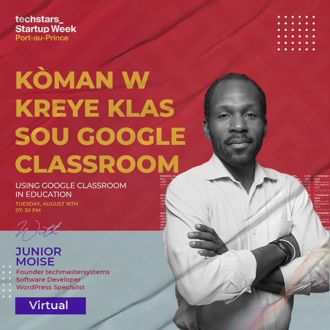 swpaup's tweet photo. Èske w te konnen ou ka itilize Google Classroom gratis pou anseye sou entènèt ?

Wi, ou kapab. Kounye a ou ka telechaje premye Google Classroom ki prezante an kreyòl ayisyen an pou ede w fè premye kou w sou Entènèt la.

#reimajine #reimagine🌱#SWPAP #SWPAP22 #reimagine https://t.co/ukpeTRAEeC