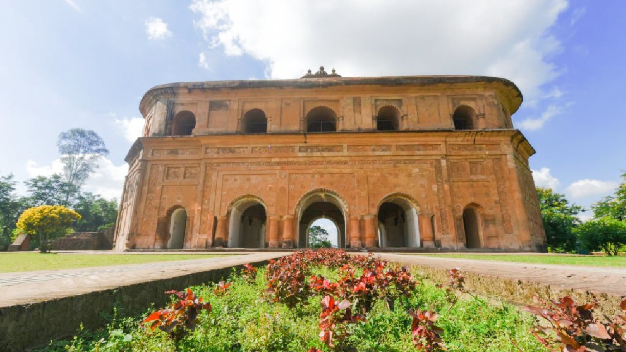 The Rang Ghar in Sivasagar Assam Oldest Amphitheater in Asia was built by Ahom King where Ahom kings and nobles were spectators of games, Assam Tourist Spots, Destination to visit in Assam, Assam Travel Packages, Assam Car Rental, Assam Holiday Packages, Tourist Attraction in Assam, Agents in Assam