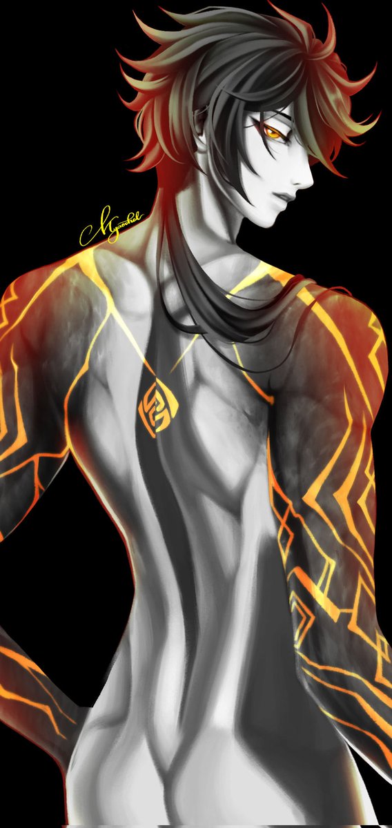 xohcin's tweet photo. #Zhongli #genshinimpactfanart #Genshinlmpact https://t.co/seGkt26YUg