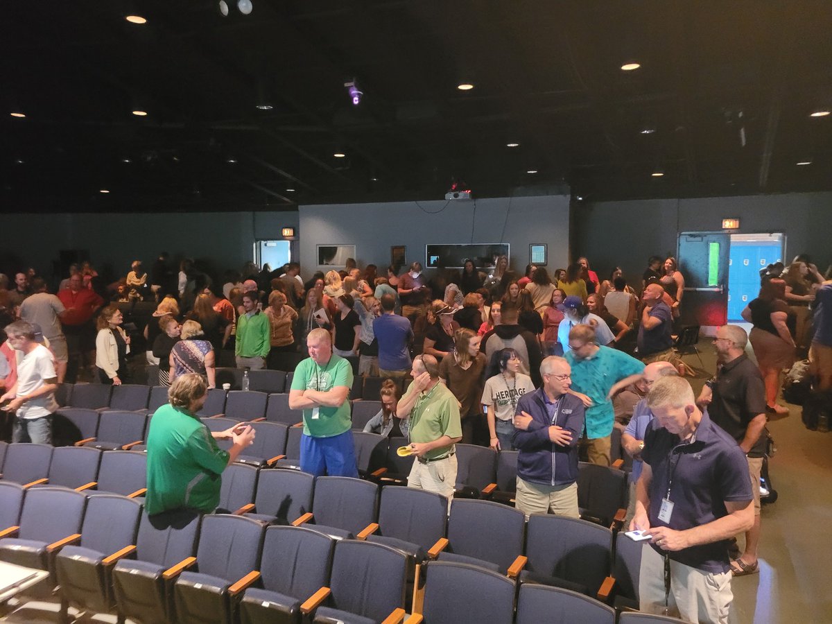 JamieKraatz's tweet photo. Welcome back Teachers and Certified Staff! It's going to be a GREAT year! Look at these educators learning for our kids! I LOVE it! #STCSBacktoSchool #STCSItsWhatWeDo https://t.co/ATc56tnGYi