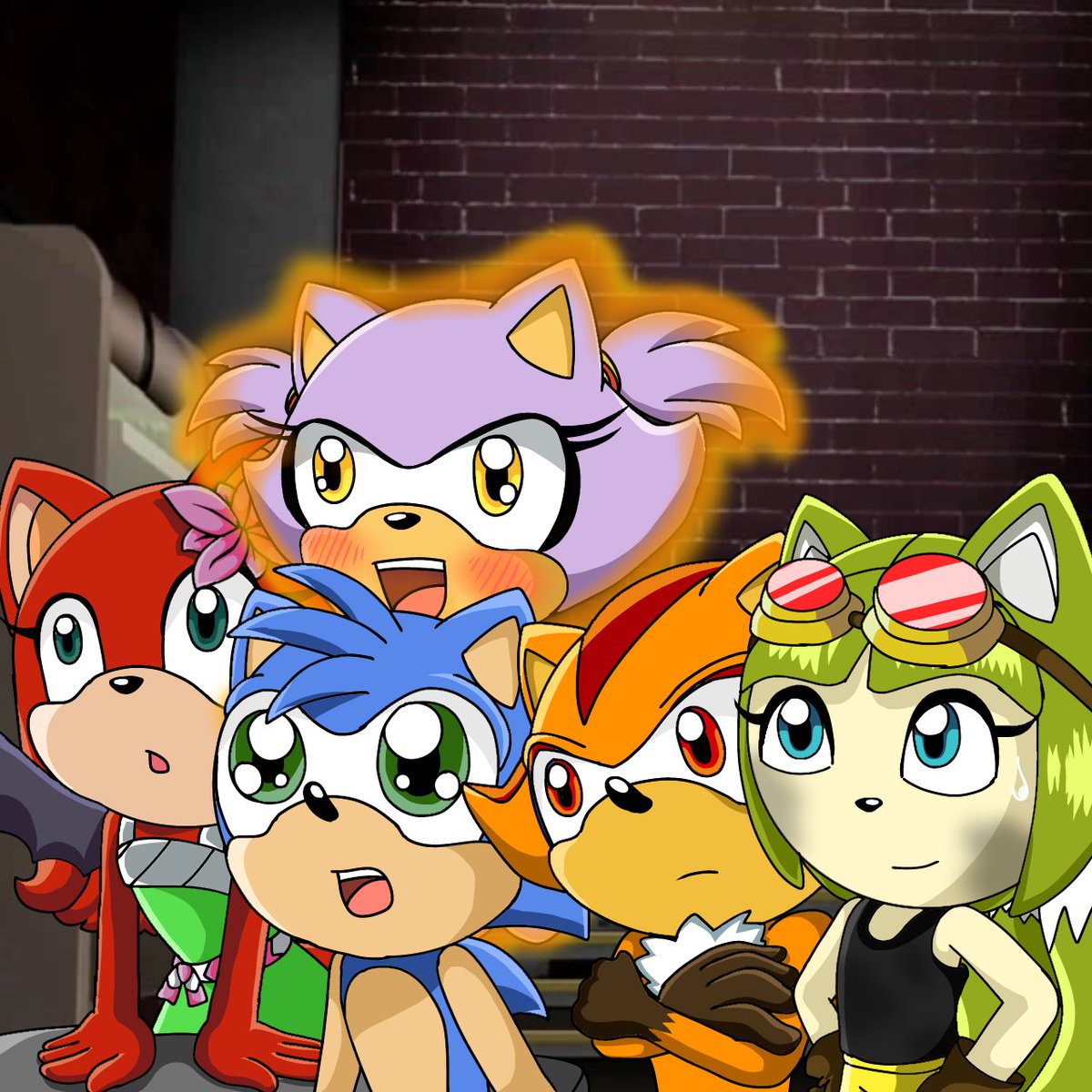 RosaGuifarro2's tweet photo. Sonic fan kids in sonic X style dasher the hedgehog, Luis the hedgehog, glow the hedgehog, phoebe power, bellatrix the bat #sonicx #anime #fankids #sonamy #shadowxoc #tailsmo #slivaze #knuxouge https://t.co/kTCdixdyAm