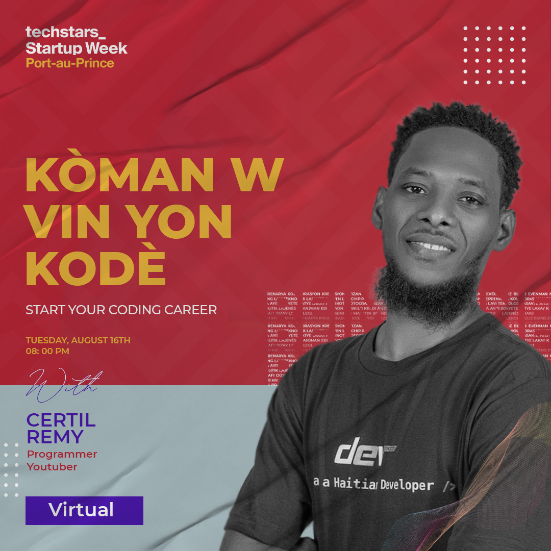 swpaup's tweet photo. Kodaj se youn nan konpetans ki plis bouske nan deseni ki sot pase a.

Gade &amp; Telechaje " Becoming a Coder Series'' nou an, pou aprann kijan pou w vin yon kodè nan men kèk nan kodè ki pi entelijan an Ayiti yo.

#reimajine #reimagine🌱#SWPAP #SWPAP22 #reimagine https://t.co/r3YCOlPSXk