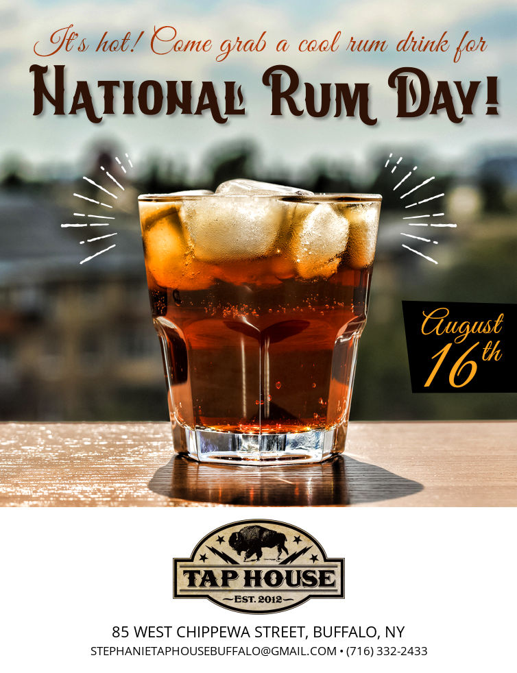 Join us on National Rum Day on August 16th!