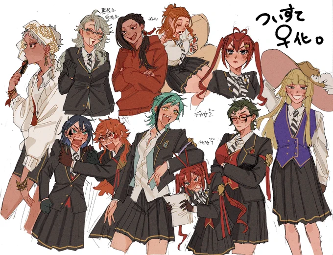 #twst女体化 
らくがき
定期的になんか♀化描きたくなる病 