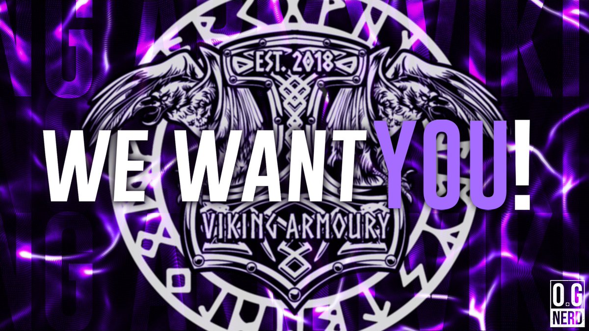 We want you!

Viking Army is looking for variety of streamers on any platform!
send us a DM as an application and we will be in touch 

come join us in the great battle of Heathen Army 

#VATFUP