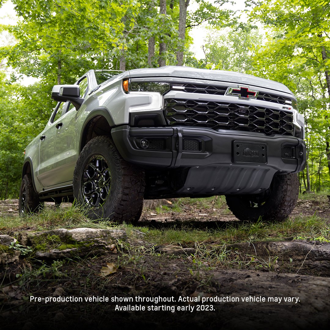 ChevroletCanada's tweet photo. Business in the front and party in the back isn't just a lifestyle. It's the 2023 #Silverado #ZR2 Bison. https://t.co/UO1xZSJKOU